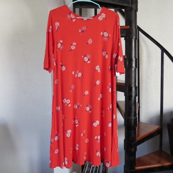 Old Navy Dresses & Skirts - Old Navy | Orange & White Floral Swing Dress